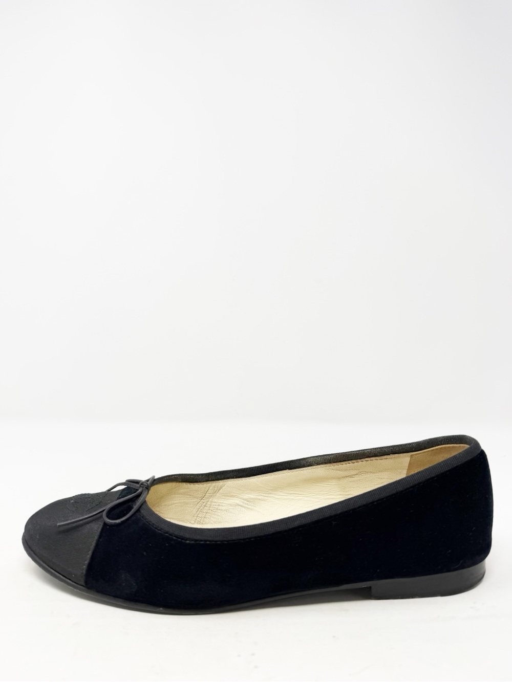 Chanel CC Cap Toe Velvet Ballet Flats Womens Size EU 39 - Picture 8 of 12
